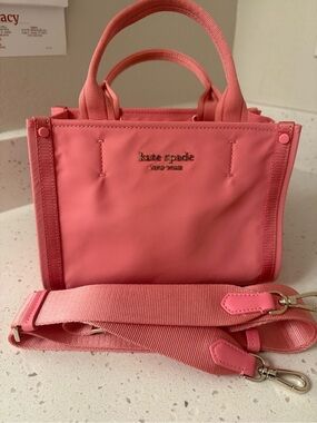 kate spade Coral Pink Mini Tote with Removable Strap